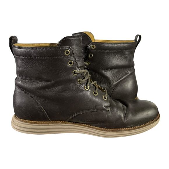 Cole Haan Men’s Leather Lace Up Boots Brown Size 11.5M C23421 Casual Comfort - Picture 8 of 9